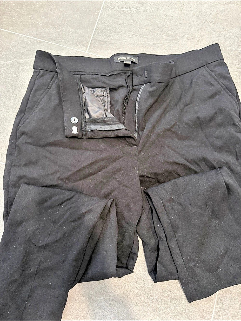 Banana Republic Ponte Pant Women's Straight Leg Pants Black Size 14